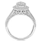 Diamond Classics™ White Gold 1ctw. Diamond Cluster Bridal Ring - image 4