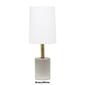 Lalia Home Organix Antique Brass Concrete Linen Shade Table Lamp - image 1