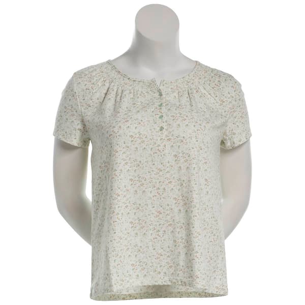 Petite Hasting & Smith Short Sleeve Peasant Tee