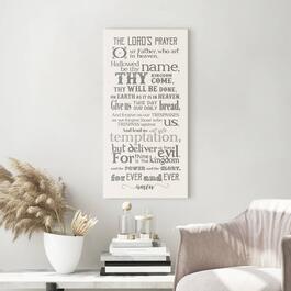 Artisan Home The Lord''s Prayer Canvas Wall D&#233;cor