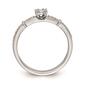 Pure Fire 14kt. White Gold Lab Grown Diamond Trio Engagement Ring - image 5
