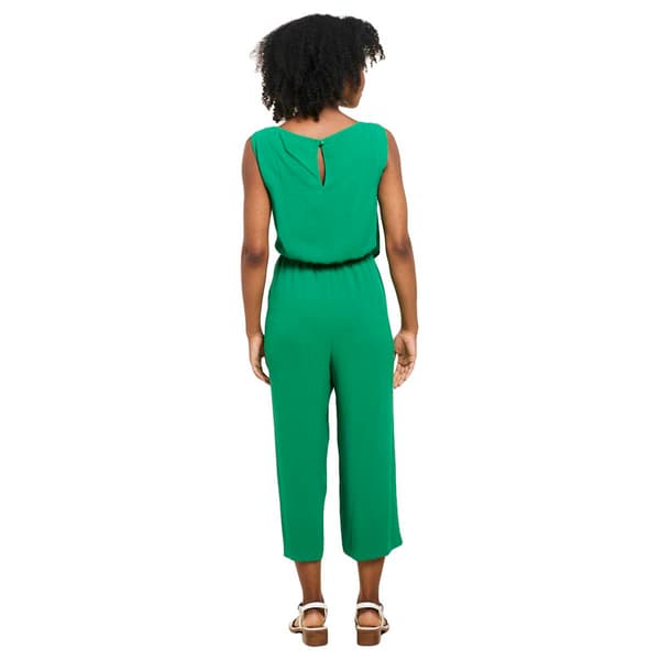 Womens Connected Apparel Sleeveless Tie Waist Jumpsuit