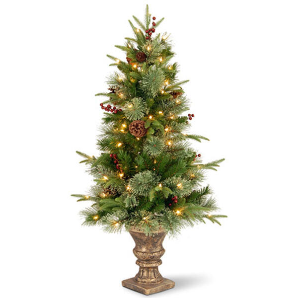 National Tree 4ft. Colonial Entrance Tree with Clear Lights - image 