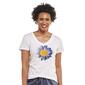 Womens Mountain Ridge Short Sleeve Sunflower Graphic Tee - image 1
