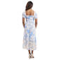 Womens Luxology Short Sleeve Ruched Sweetheart Neck Midi Dress - image 2