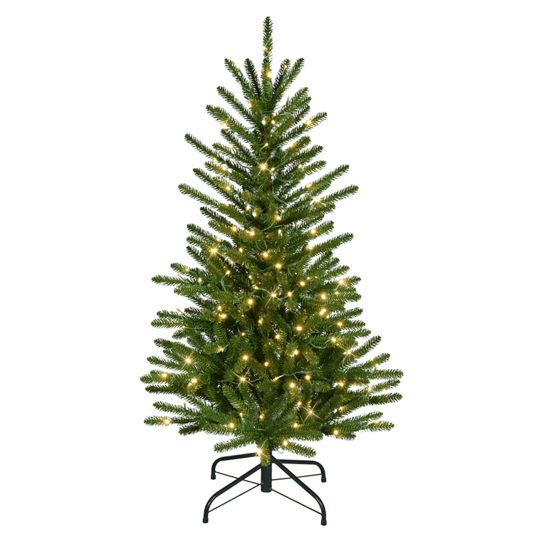 Puleo International 4.5ft. Pre-Lit Mountain View Spruce Tree