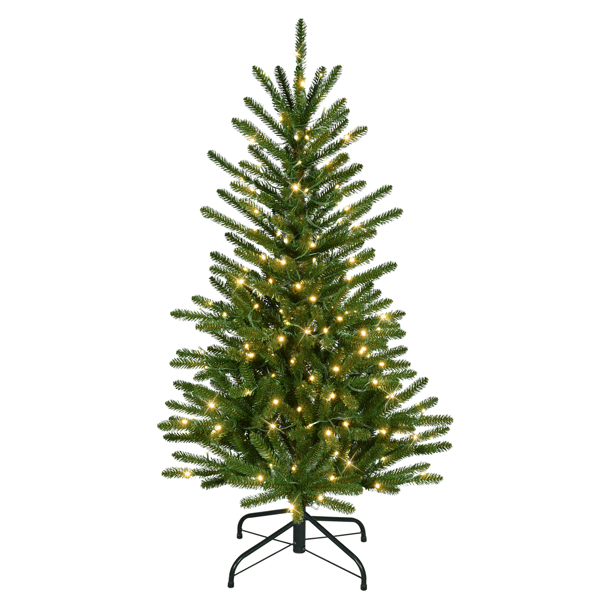 Puleo International 4.5ft. Pre-Lit Mountain View Spruce Tree - image 