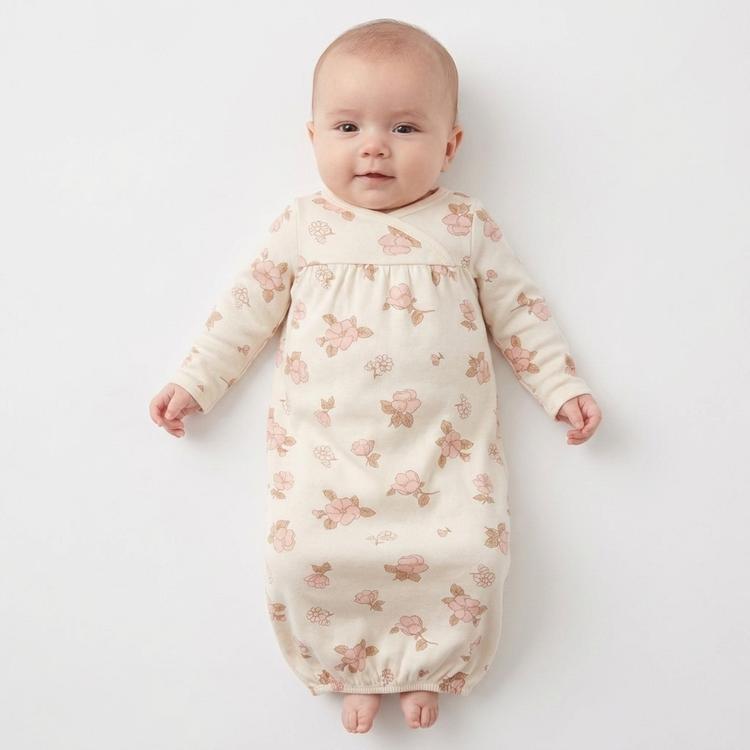 Baby Girl (Preemie-3M) Carter''s® 2pk. Floral & Solid Gowns