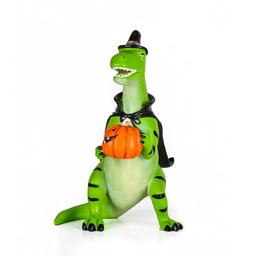 National Tree 10in. Halloween Green Dinosaur Tabletop Decor