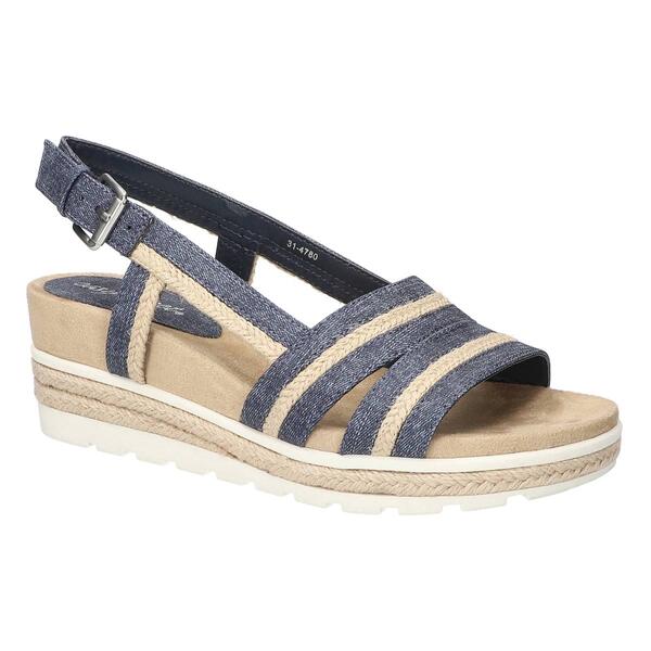 Womens Easy Street Mel Slingback Wedge Sandals - image 