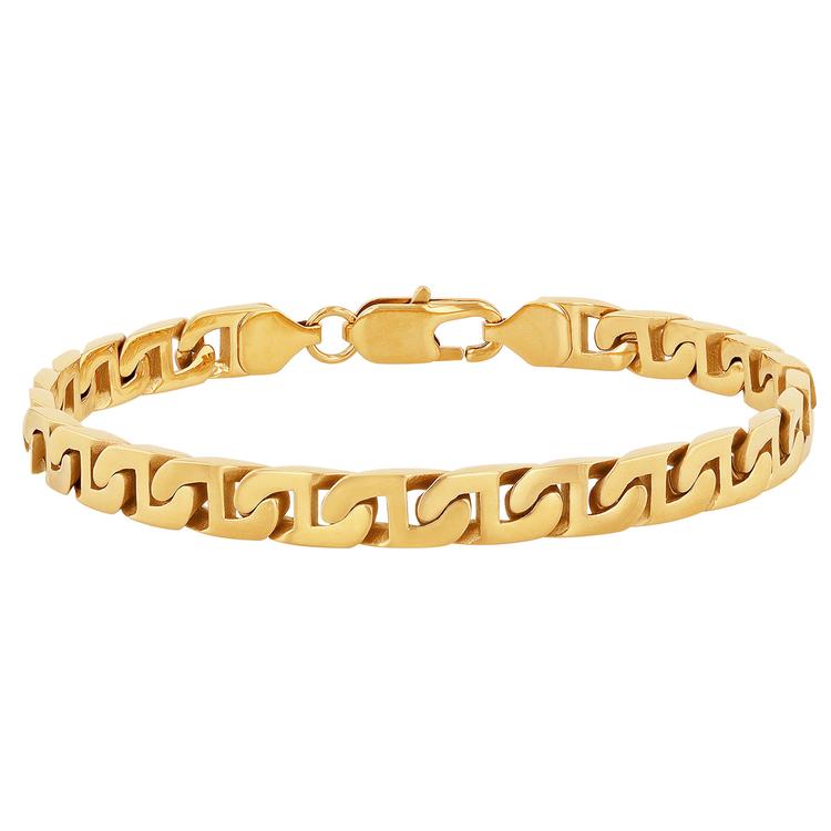 Mens Gentlemens Classics(tm) Gold-Tone Ion Plated Mariner Bracelet
