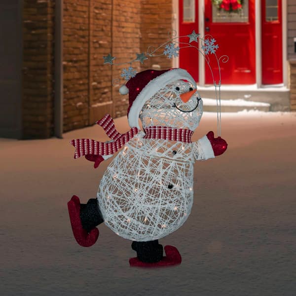 Northlight Seasonal 56in. Ice Skating Outdoor Snowman