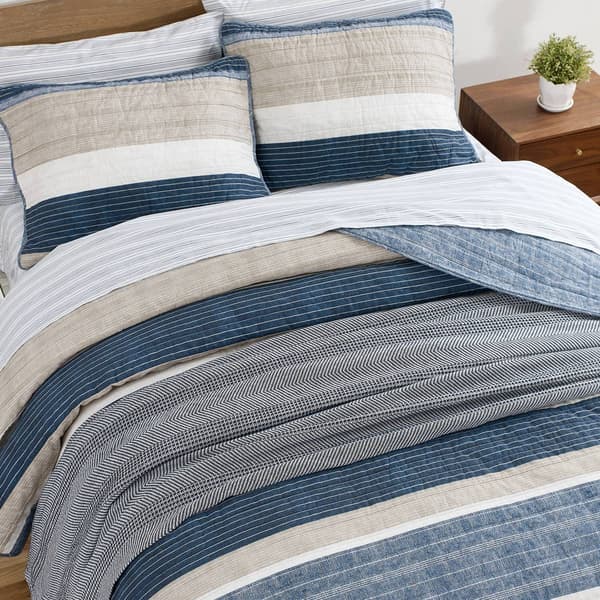 Nautica Ridgeport 136 Thread Count Reversible Quilt Set