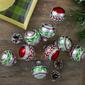 Northlight Seasonal 9ct. Striped Glitter Christmas Ornaments - image 2