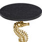 9th & Pike® Gold Aluminum Coastal Accent Table - image 4