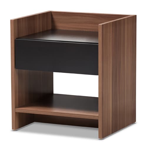 Baxton Studio Vanda 1 Drawer Nightstand