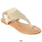 Womens Fifth & Luxe Glitter Mesh Rhinestone Thong Sandals - image 3