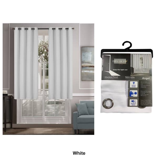 Solid Woven Blackout Grommet Panel Curtain