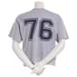 Juniors Hybrid USA Flag Front 76 Back Screen Raw Hem Tee - image 3