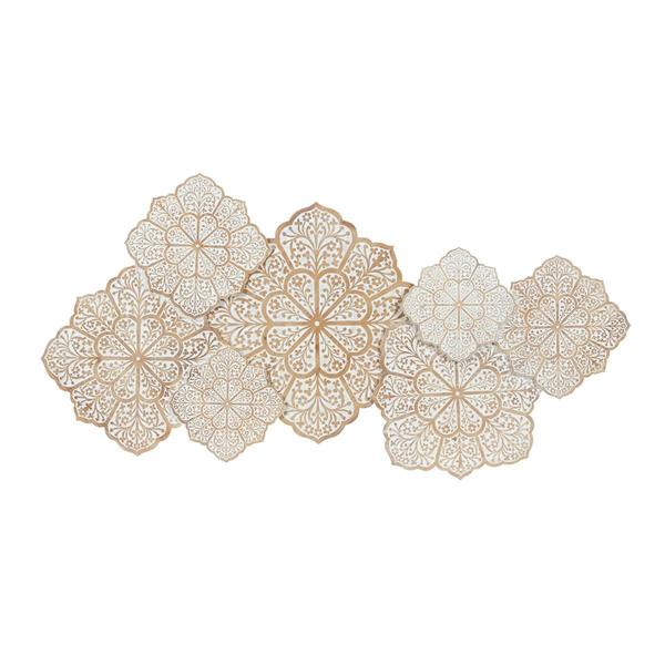 9th & Pike(R) Brown Wood Farmhouse Floral Wall Decor - image 