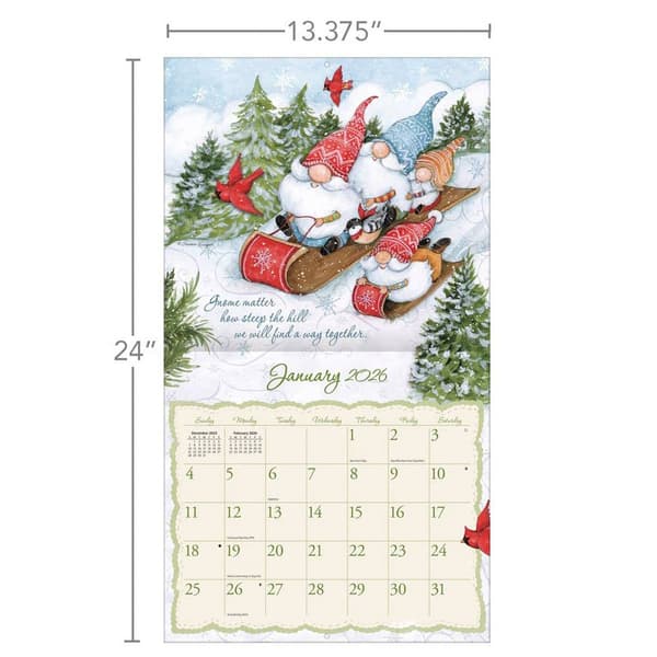 Lang&#174; 2026 Gnome Sweet Gnome Wall Calendar