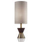 HomeRoots 23in. Brass Metal and Wood Table Lamp - image 1