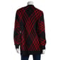 Womens Birch Long Sleeve Two-Tone Black Cardigan - image 2