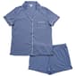 Womens Nicole Miller Short Sleeve Rib Contrast Shorty Pajama Set - image 1