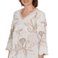 Womens Alfred Dunner Spice Market Scallop Edge Floral Blouse - image 5