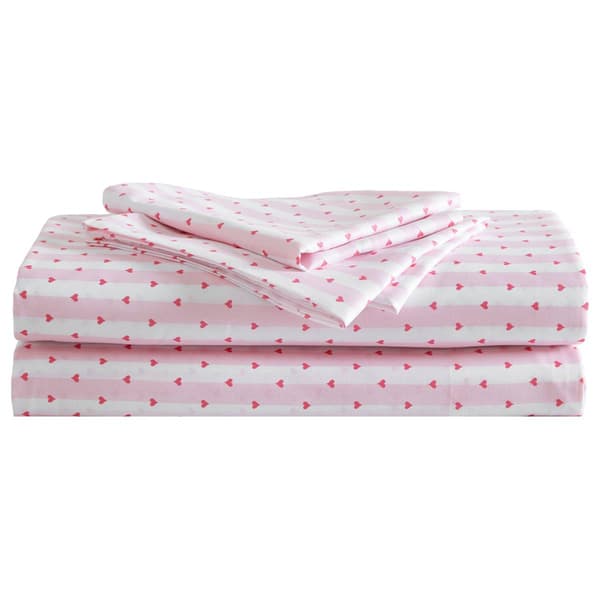 Betsey Johnson Wonderland Stripe Microfiber Sheet Set