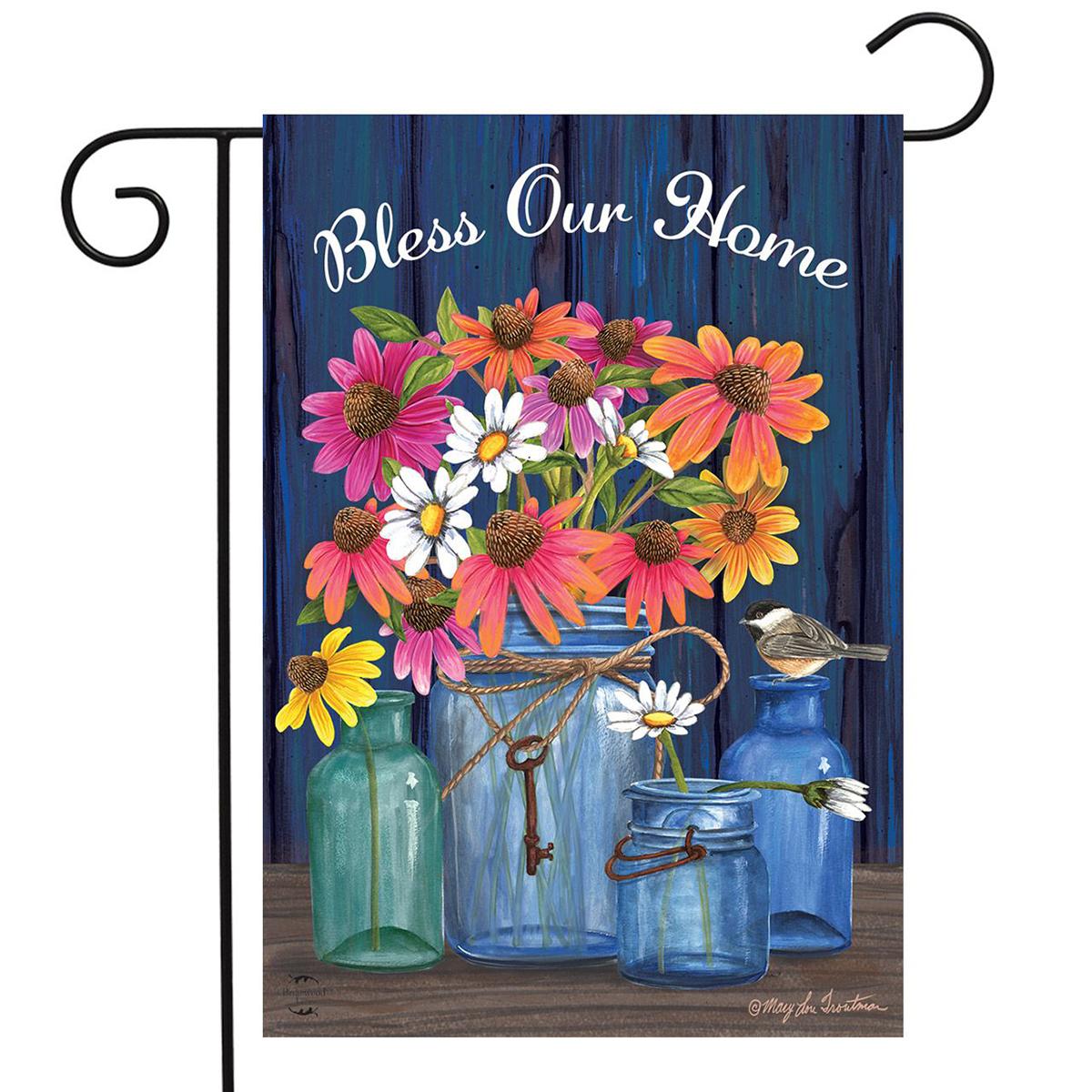 Briarwood Lane Bless Our Home Mason Jar Garden Flag