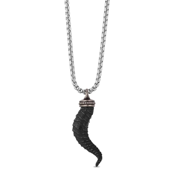 Enchanted by Disney Stainless Steel Black Horn Pendant - image 