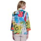 Plus Size Ali Miles 3/4 Sleeve Elegant Floral Open Kimono - image 2