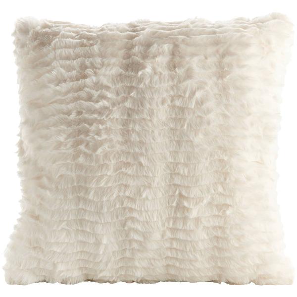 Frye Carved Rabbit Faux Fur Decorative Pillow - 18x18