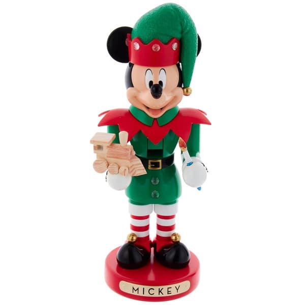 Kurt S. Adler 10in. Disney Mickey The Elf Nutcracker - image 