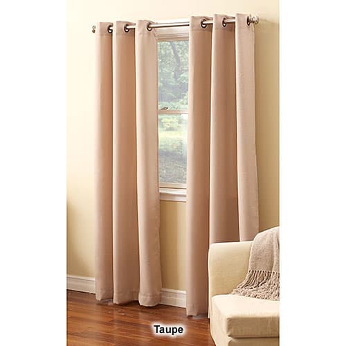 Montego Woven Bronze Grommet Curtain Panel