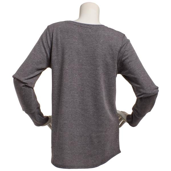 Plus Size Architect® Long Sleeve Embroidered Neck Thermal Tee