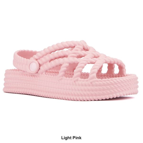 Womens Olivia Miller Jazzy Platform Slingback Sandals