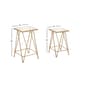 9th & Pike® Gold Metal Contemporary Accent Table - Set of 2 - image 5