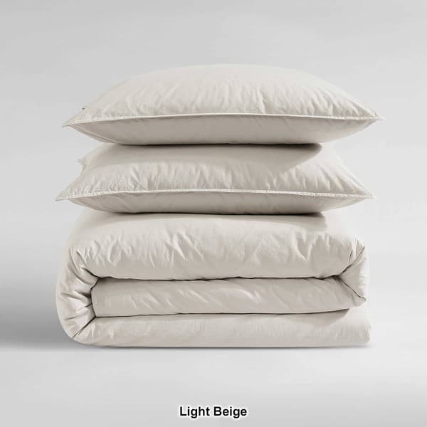 Calvin Klein Washed Percale Cotton 3pc. Duvet Cover Set
