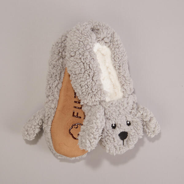 Womens Fuzzy Babba Dog Slipper Socks - image 