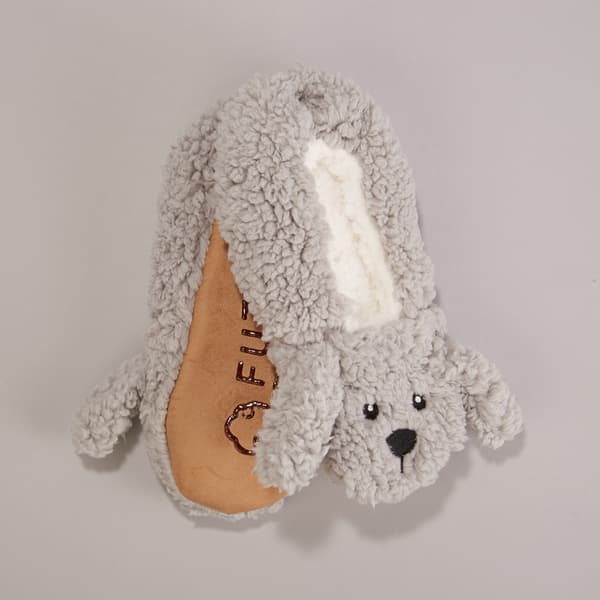 Womens Fuzzy Babba Dog Slipper Socks - image 