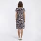 Womens Sami & Jo Short Sleeve Leaf Sarong Sheath Dress - image 3