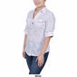Womens NY Collection Casual Button Down Solid Rib w/Embellish - image 2
