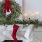 National Tree 28in. Holly & White Mixed Greenery Wreath w/ LED - image 4