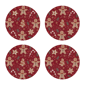 Avanti Holiday Treats Round Placemats - Set of 4 - image 1