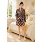 Womens Sincerely Jules Long Sleeve Polka Dot Knit Robe - image 1