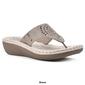 Womens Cliffs by White Mountain Cienna Wedge Thong Sandals - image 10