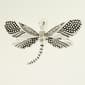 Wearable Art Silver Crystal Dragonfly Enhancer - image 1