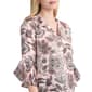 Womens Jones New York 3/4 Flutter Sleeve Floral Paisley Blouse - image 4